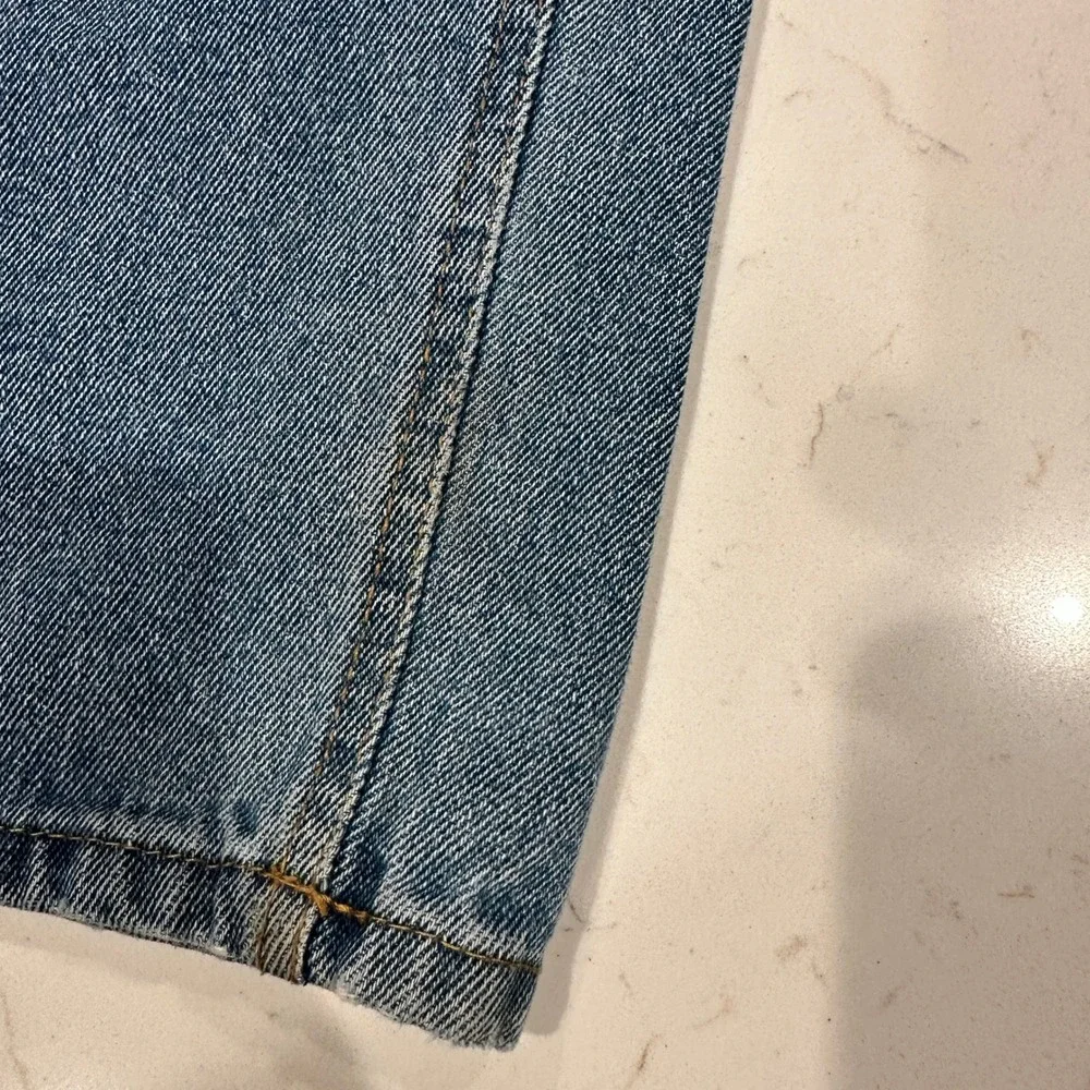 True Blue Mens Relaxed Fit Straight Leg Denim Jeans Blue 42x30 Cotton